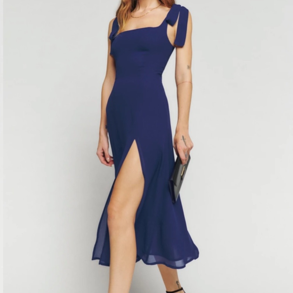 Reformation Twilight Dress in Danube